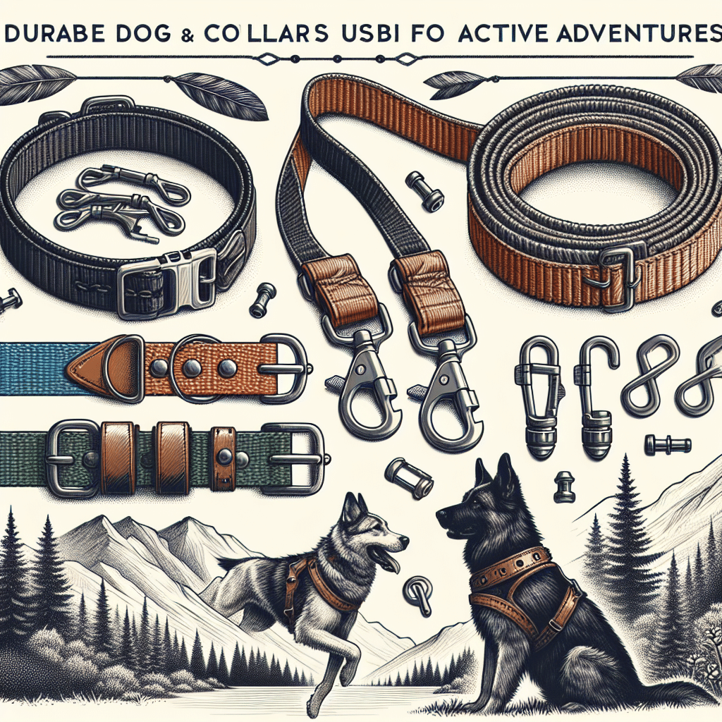 durable dog collars and leashes for active adventures
